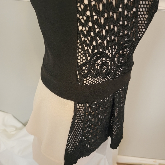 Lipsy London peplum lace, strapless dress. Never worn. Excellent condition! - Picture 3 of 5